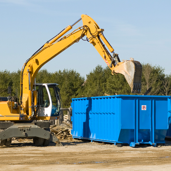 can i choose the location where the residential dumpster will be placed in Monroe Bridge